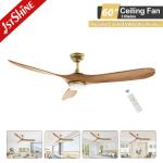 Supplier Fan Ceiling 220v High Speed Black Modern Bldc Motor Wood Led Ceiling