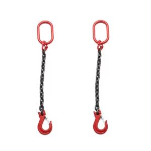 China Grade 80 Adjustable G80 6mm Single Leg Chain Sling for Lifting Diameter 8mm factory