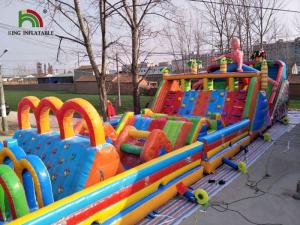 China Customize Spiderman Multiplay Inflatable Obstacle Course 2 Years Warranty factory