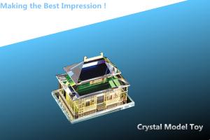 China building model/office craft/crystal model/glass craft/crystal gift/metal palace/craft factory