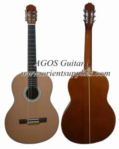 China 39inch Spruce plywood Classical guitar white ABS 5 lines CG3920AW5 factory
