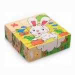 3.5cm Fruit Wooden Blocks Toys Animal Puzzle Blocks For Kids