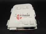 Plastic FTTH Drop Cable Fiber Optic Splitter Box 2 In 8 Out Port Indoor /