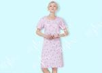 65% Polyester 35% Cotton Ladies Night Dresses Sleepwear Gathers Lace Yoke Button