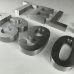 Stainless Steel 3D Metal Letter Sign for Minjiang Snow Custom Store Non