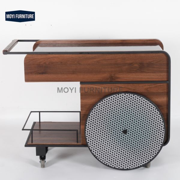 Hotel Furniture Luxury High End Antique Malibu Restaurant Bar Cart Custom Specification Option with Mail Packing