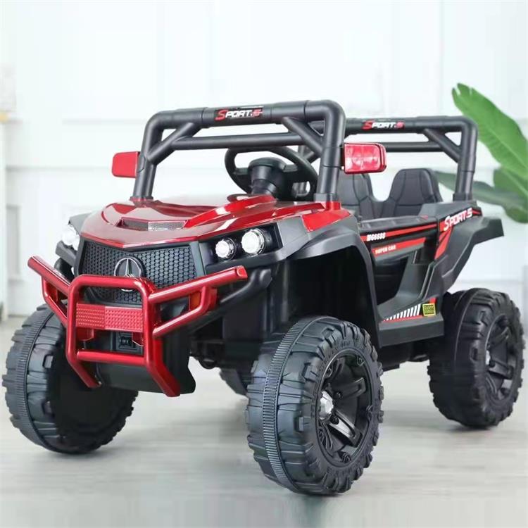 108*62*66Cm Plastic Off-Road Ride On Car for Kids 12v Luxury Two-Seater Electric Car