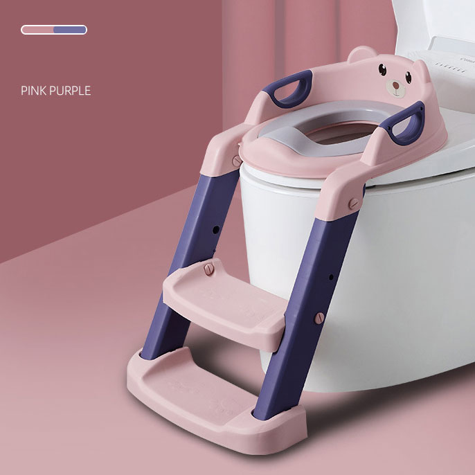 Animal Pattern Toddler Toilet Seat for Kids Potty Training 2 in 1 Anti-Slip Pad Stool