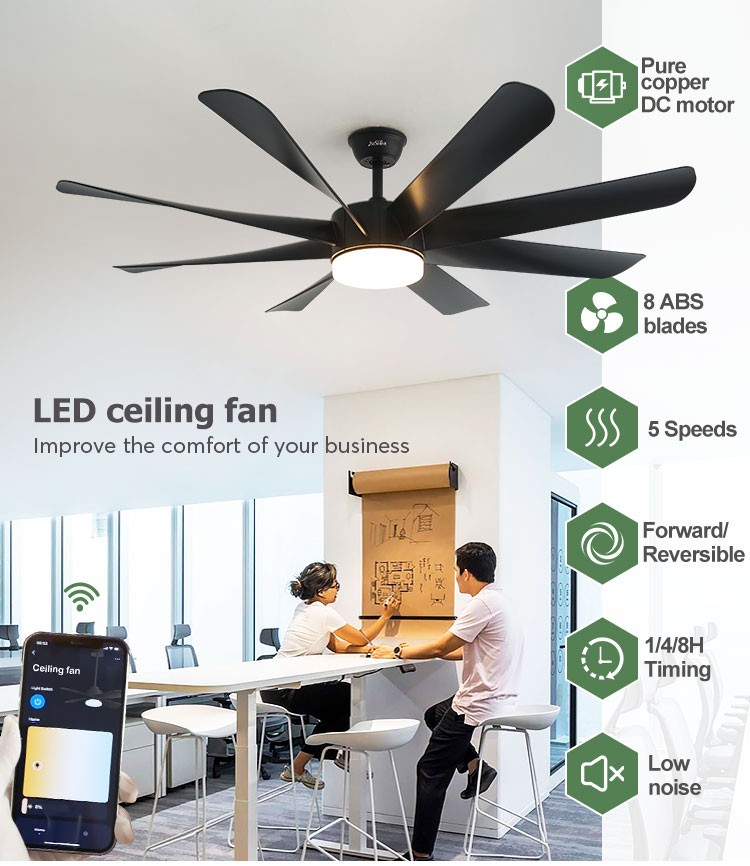 Living Room Light 110-240V/50Hz-60Hz Ceiling Fan with Chandelier and Remote Control