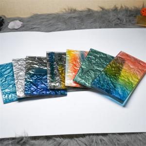 China Acid Etched Art Decorative Glass Gradient Textured Window Figured Glass factory
