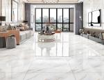 80x80cm SASO Gold Colour Floor Tiles White Porcelain Glazed Decoration Carrara