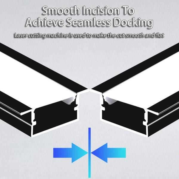 LED Non-Main Light Aluminum Groove Light Belt Ceiling Concealed Black Embedded