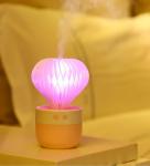 Mini Humidifier 7 Color Night Light Ball Cactus Air Humidifiers USB Desktop