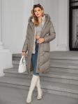 Detachable Lining Fashionable Thickened Down / Cotton Jacket, long women coat