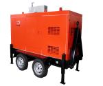 Mobile Trailer Mounted Generator 40KW / 50KVA With Silent Canopy And Fuel Tank