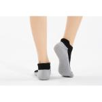 cotton terry sports socks with gel rubber heel