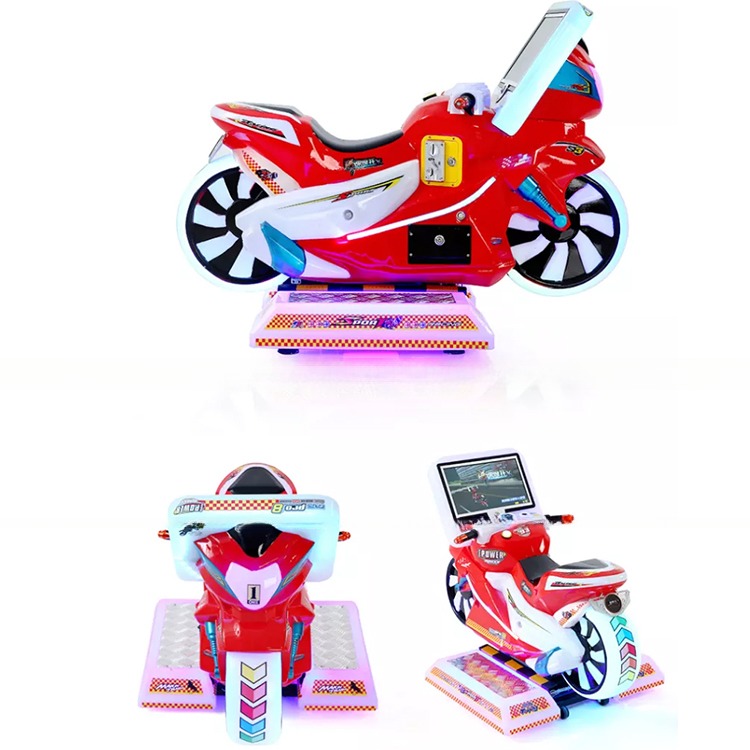 2022 Low Price Moto Kiddie Rides Amusement Machine 4D Motorcycle Driving Games