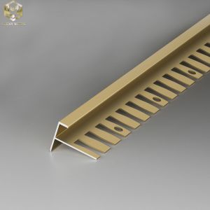 China ODM 10mm Square Edge Tile Trim Panel Extrusions Stair Nosing factory