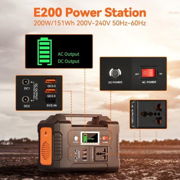 OEM ODM LiFePO4 lithium battery 700W-UPS outdoor camping power bank fast charging power station lithium battery packs