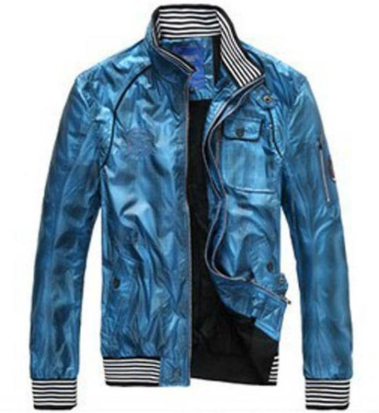 OEM high quality fashion hip hop utility polyester high rib collar shiny satin
