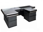 Electronic Gray Store Conveyor Belt Checkout Counter / Motorized Cash Register