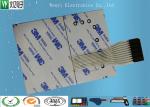Multi LED Embossing Membrane Switch 10 Pin Female Connector 1.0mm Pitch
