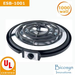 China 750/1000 Watt Cheap Single Buffet Burner Electric Hot Plate, Black, UL, Camping,School,Outdoor Stove factory