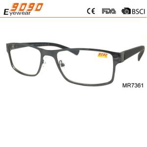 China Newest Style 2017 Men's Eyewear Fashionable reading glasses with stainless steel factory
