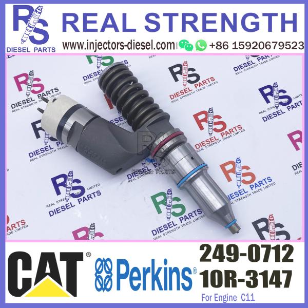 Diesel Fuel Common Rail Injector 2490712 10R3147 249-0712 10R-3147 For CAT Engine Industrial C11