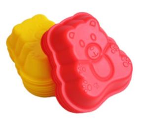 China Silicone manufacturer Silicone baking tools mini panda shaped silicone cake mold SB-011 factory