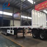 28 Ton Flat Platform Truck Trailers For Cargo Transport