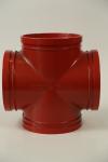 Four Way Grooved Fittings For Fire Hydrant Pipe