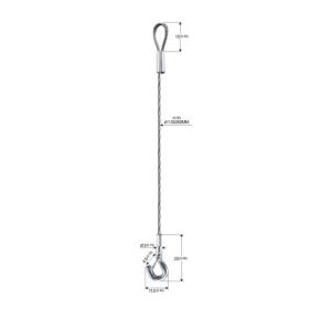 China Rigging Rope Safety Wire Rope With Loop Lifting Slings 304 Stainless Steel YW86519 factory