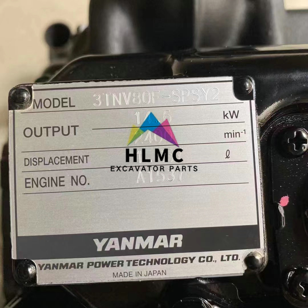 Yanmar 3TNV80F 14.6KW Excavator Engine Parts 3TNV80F-SPSY2 Diesel Engine Motor