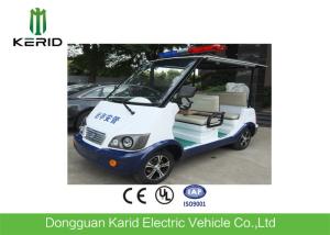 China Classic 4 Seater Electric Sightseeing Car With Top Alarm Lamp For Security Patrol factory