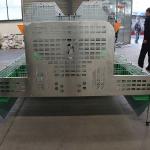 2400 * 2000 * 1500mm Farm Rabbit Cage For Rearing / Breeding Container Shipping
