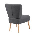 Fine Modern Fabric Accent Chair Covers Wooden Legs Black Plastic Simplicity