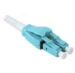 LC OM3 Duplex Uniboot Fiber Optic Connector RohS Material,aqua color