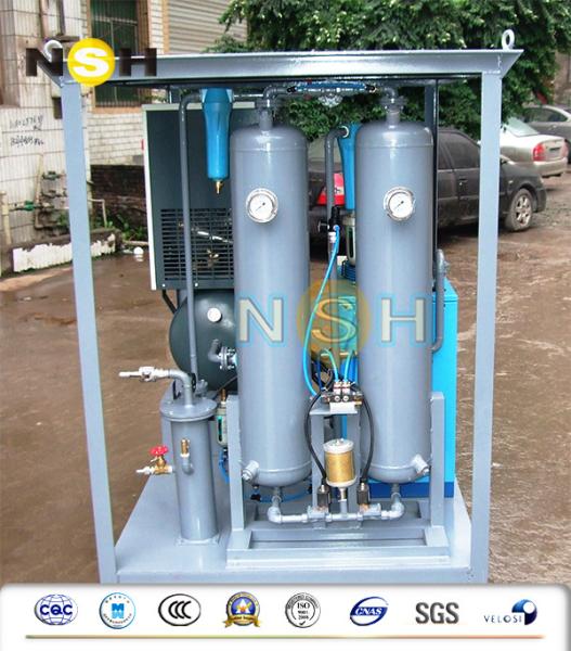Double Tanks Compressed Air Generator , Continuous Supply Compressed Air Dryer