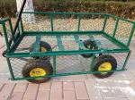 4 Wheel Outdoor Wagon Cart Sturdy Construction Heavy Duty Beach Cart