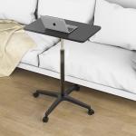Intelligent Column Pneumatic Height Adjustable Desk for School Rustic Brown