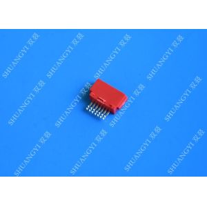 Vertical Black ESATA Port Connector , 7 Pin External SATA PCB Connector