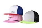 ODM Cotton 6 Panel Snapback Cap Flat Bill 7 Hole Snapback Closure