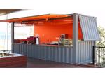 New design Customized High Standard Stainless Steel Mobile Halal Food Cart