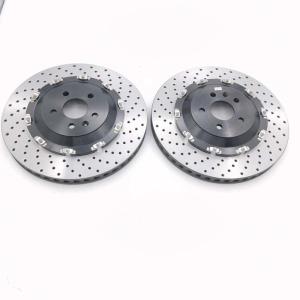China Grey Cast Iron Brake Disc 380*32mm Drilled Floating For Audi RS3 8P factory