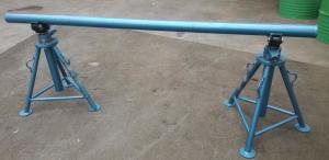 China Simple Mechanical Underground Wire Reel Stand Tools Blue / Yellow Handy For Lifting factory