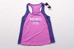 China Women's Quick Dry Fabric Yoga Vest Top 85% Polyester 15% Elastic factory