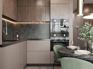 China Lacquer Kitchen Cabinets High-end Quality Kitchen Furniture Customized Size factory