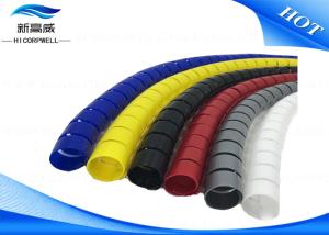 China PP Rubber Hose Cover Protector Spiral Hose Guard For Fiber Optic Patch Cables factory