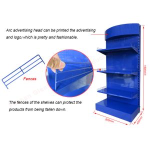 Perforated Sheet Metal Pegboard Display With Hooks Tool Stand